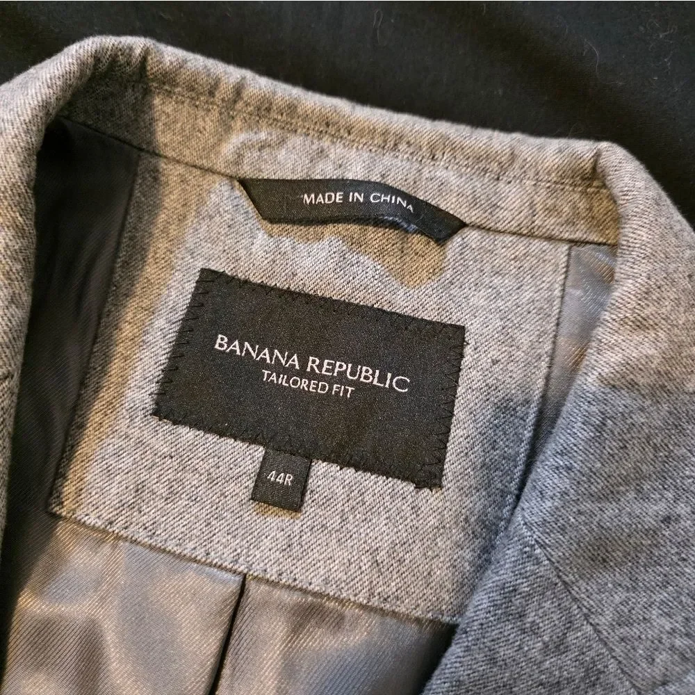 Banana Republic Tailored Gray Jacket 44R